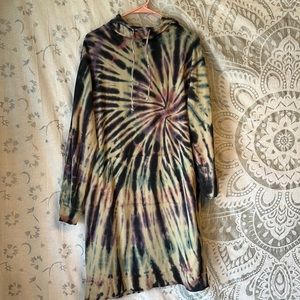 TORRID LONG HOODIE - Tie Dye